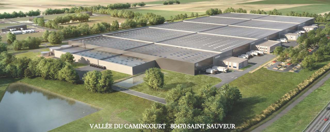 Camincourt logistics platform — 116,991 sqm GFA, Saint-Sauveur (80) France