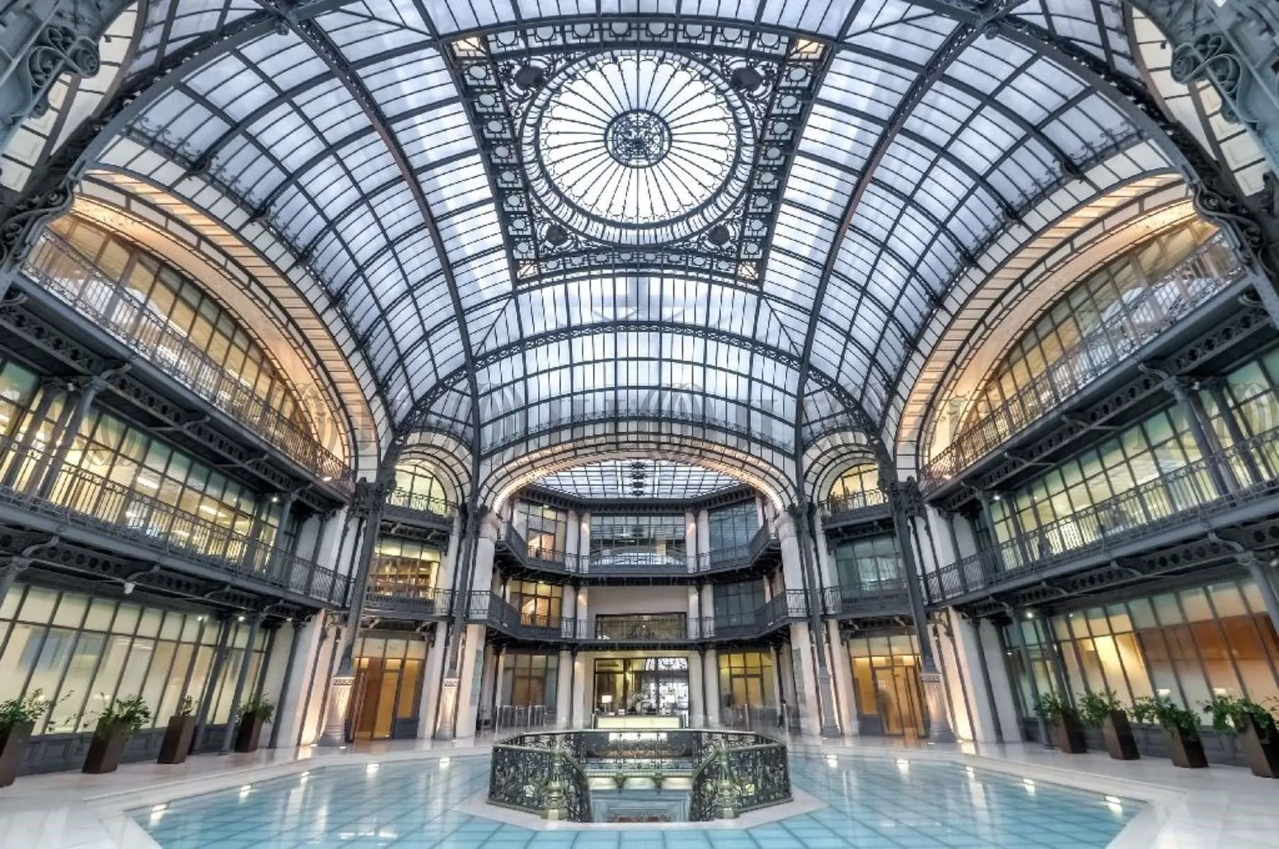 Centorial — Interior atrium under listed glass dome